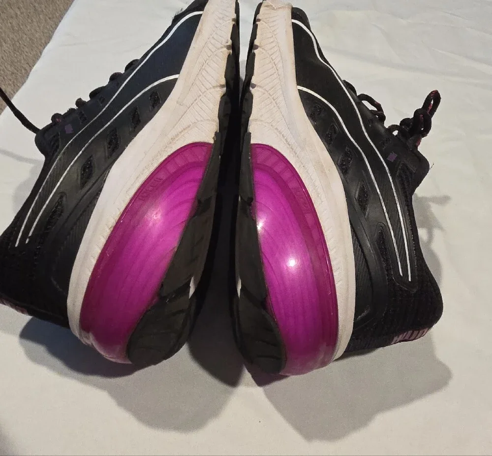 Puma Black Sneakers with Pink Accents
